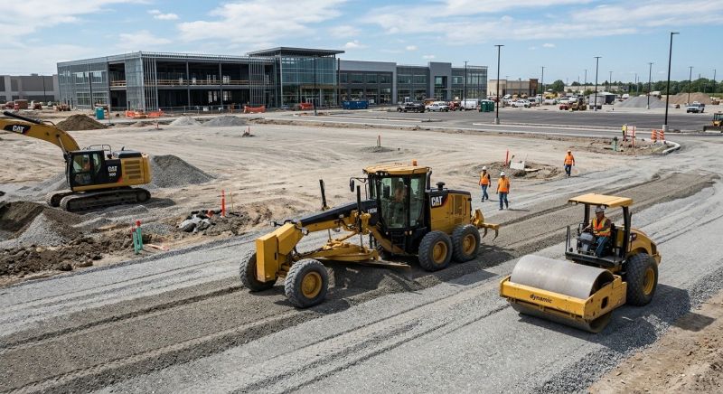Parking Lot Gravel Repair in Lawrenceville, GA